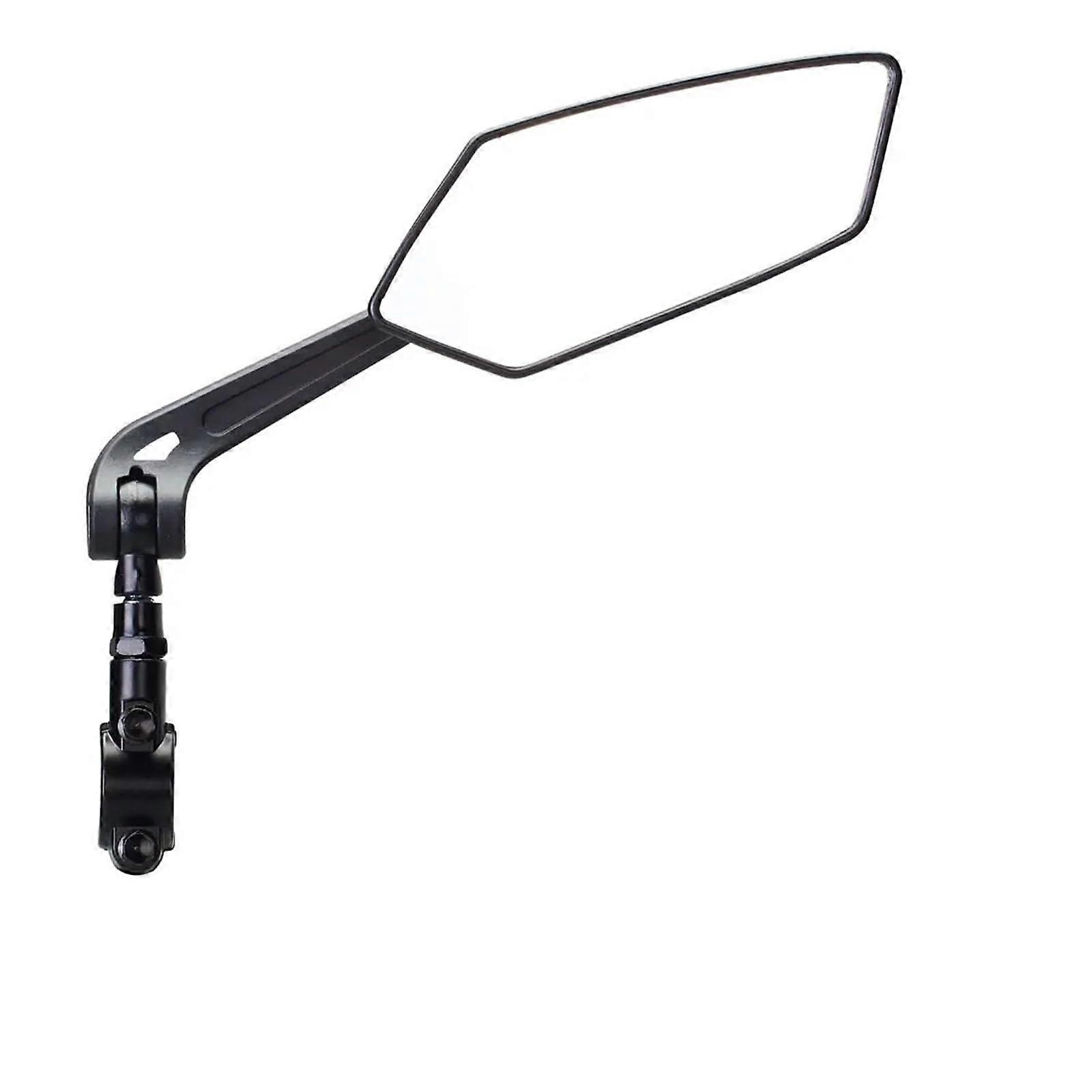 Motorcycle Rearview Mirror Adjustable Wide Angle Coverage Rotatable Handlebar Right Side