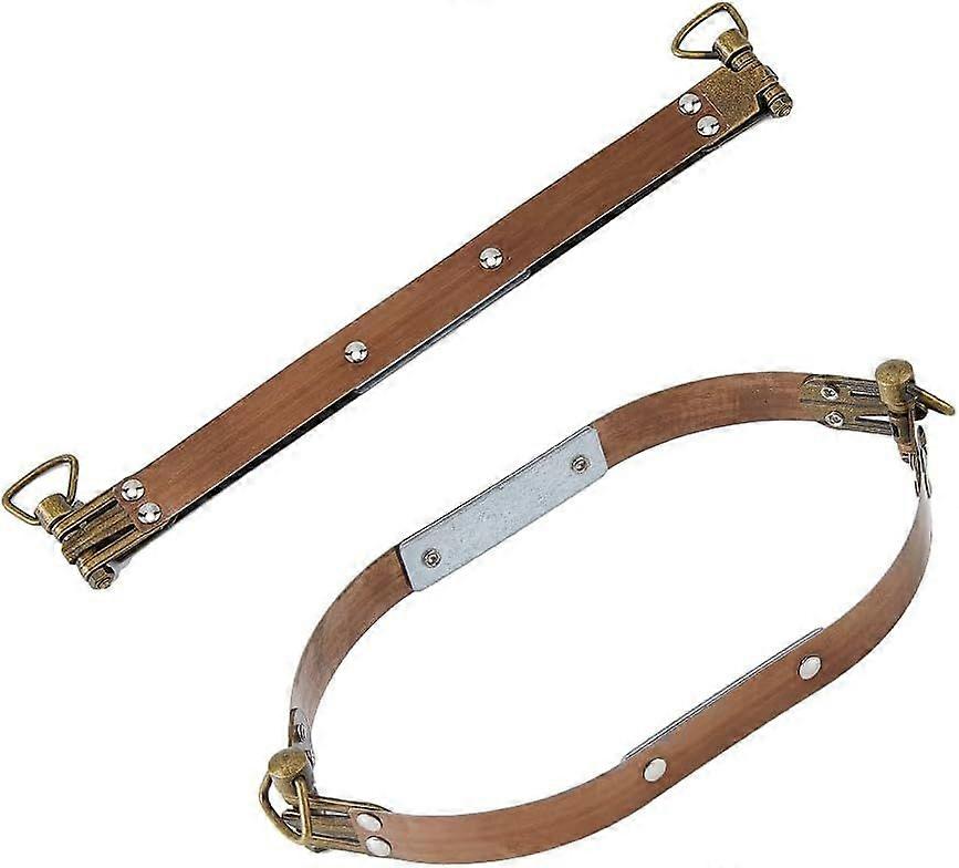 2PCS 7.9" Metal Internal Flex Frames with Loop Iron Purse Frame Coin Handbag Hinges Kiss Clasp Spring Clip Hook for Wallet Bag DIY Craft Sewing Purse 