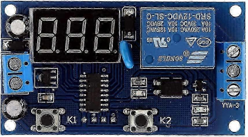 Relay Module- Delay Time Module Multifunction Relay Control Switch Delay Cycle Timer Module DC 12v