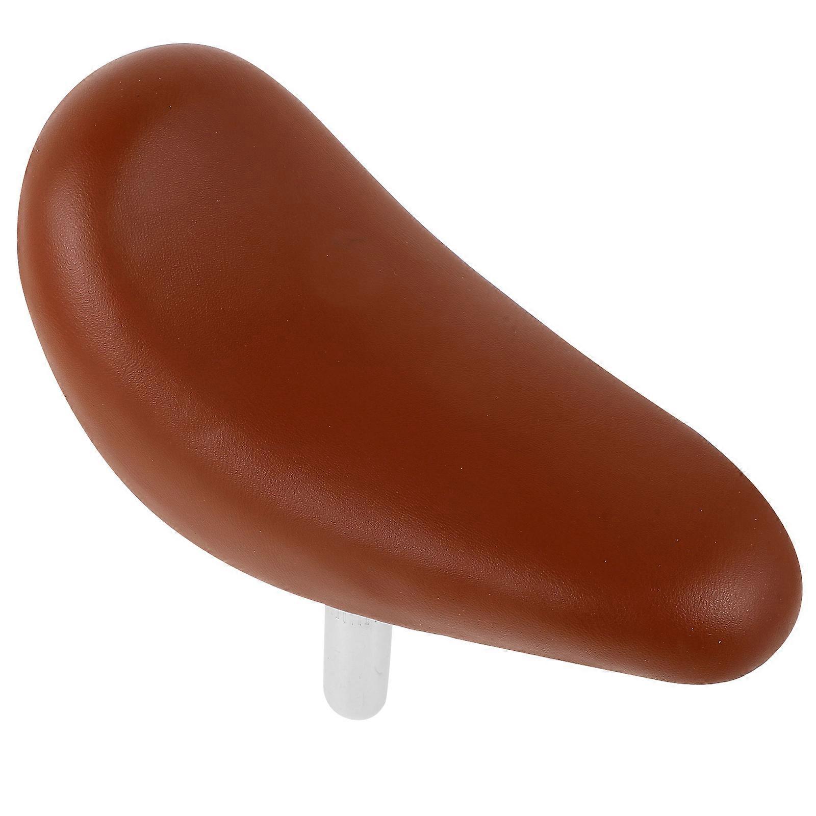 Light Brown Bike Seat Wide Soft Cushion Comfortable Replacement Saddle