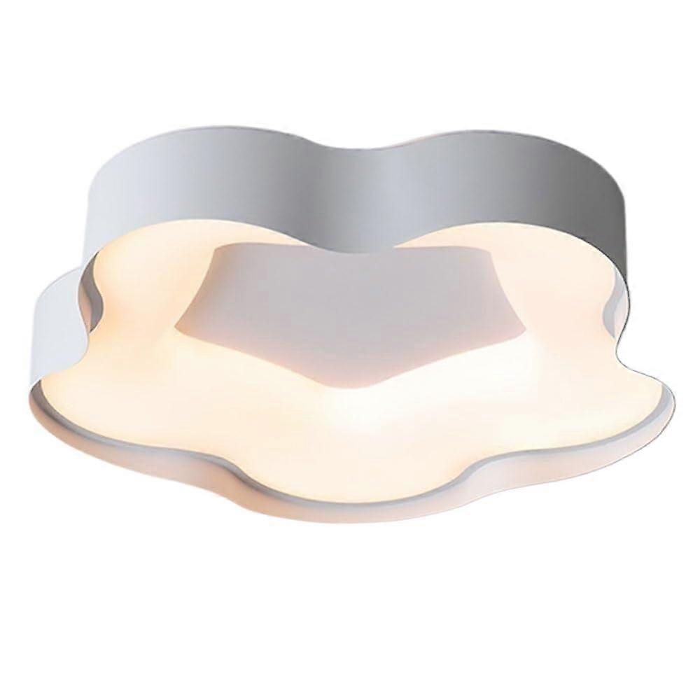 Modern Dimmable LED Ceiling Light Fixture with Remote, Energy Saving Flush Mount, 56cm