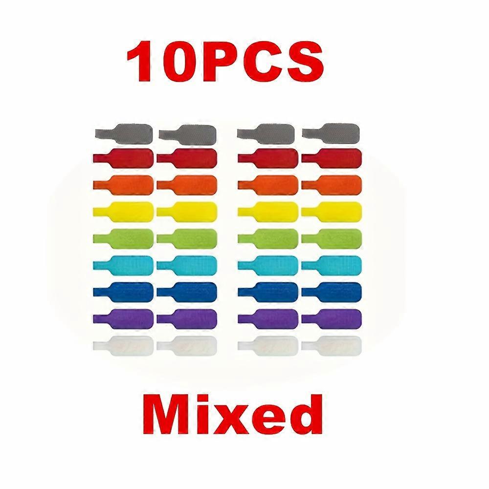 10pcs Colored Zip Ties Set for Cable Marking Organization And Identification Bright Design Writeable Cable Ties