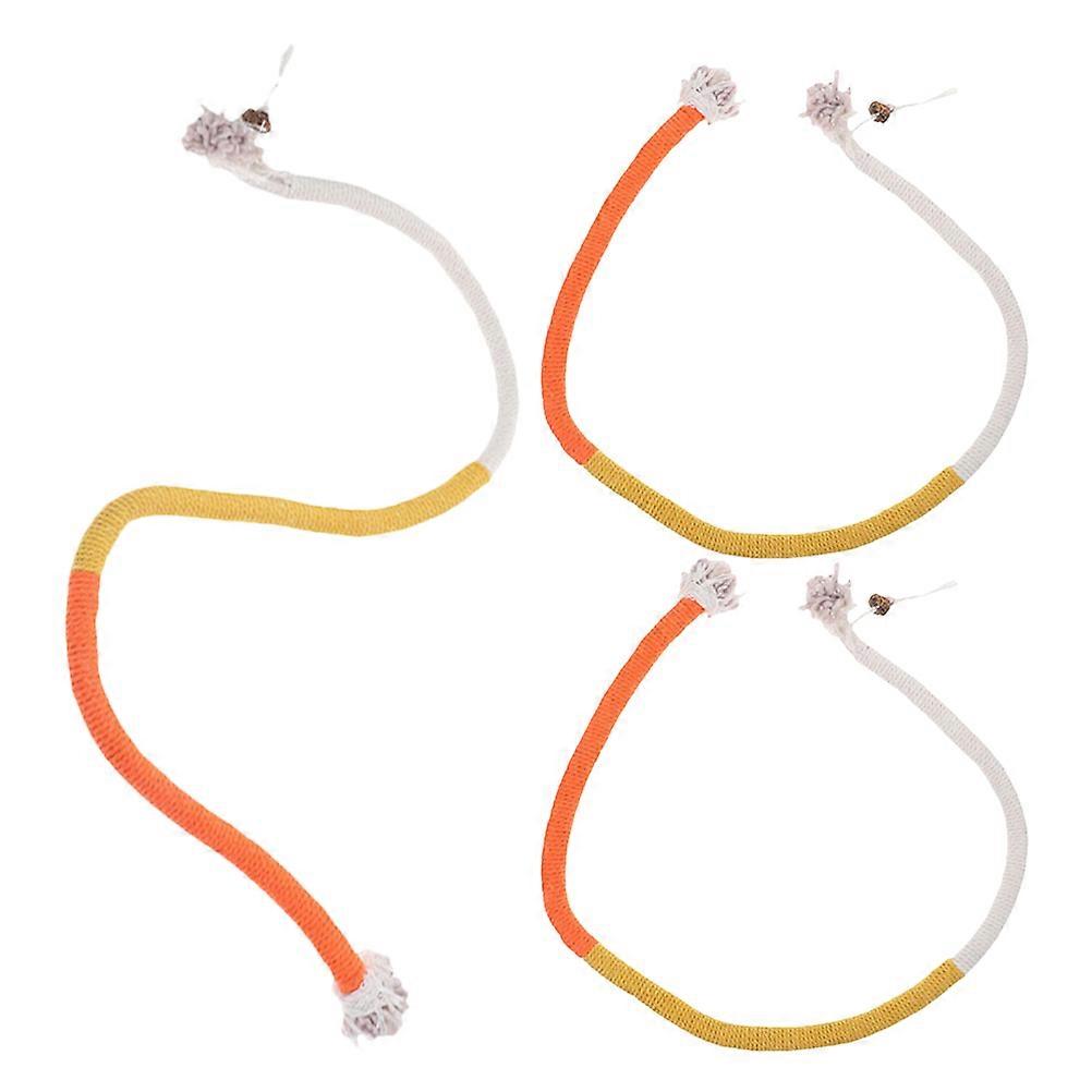 Colorful Catnip Rope Toys Cat Chewing Interactive 3Pcs for Pets