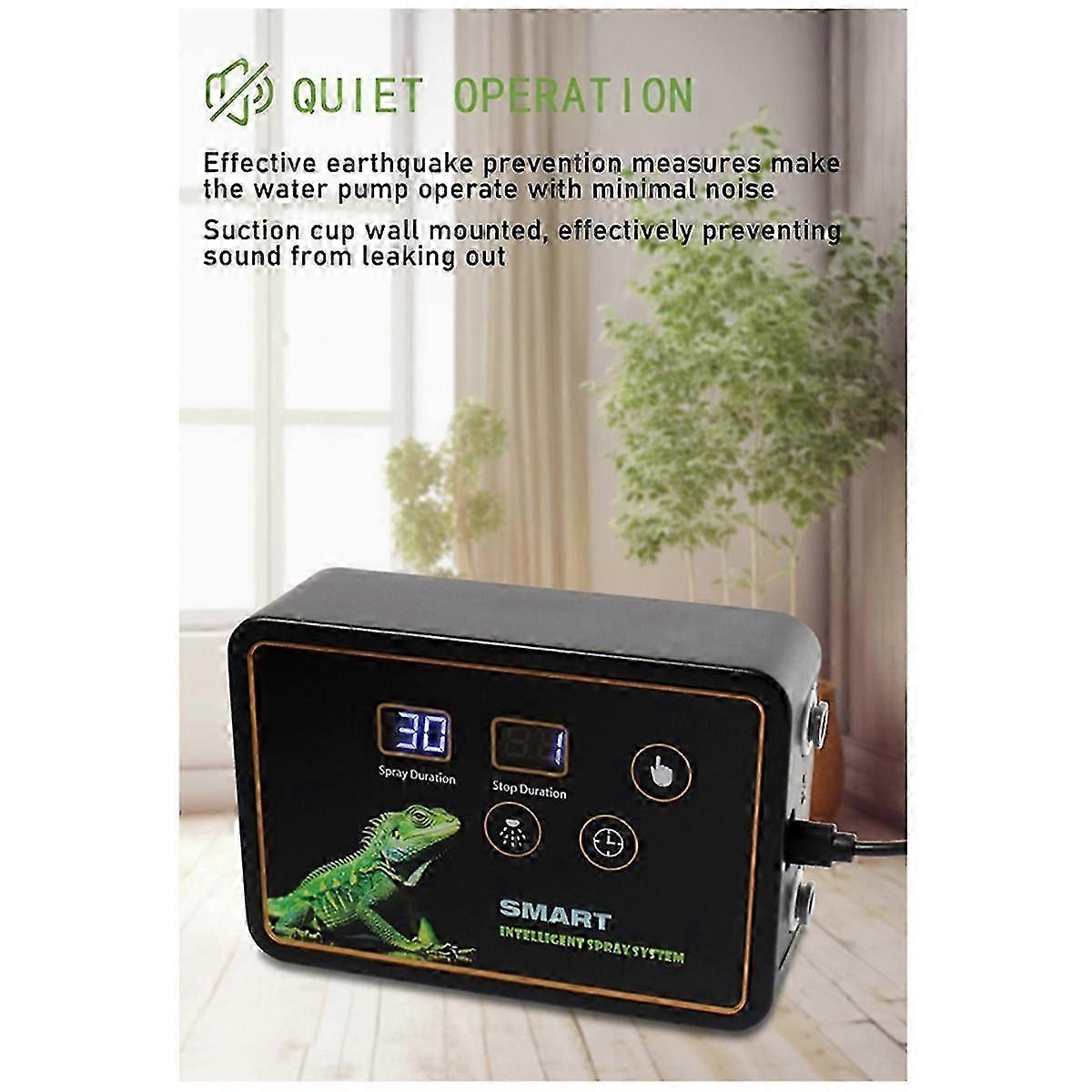 Reptile Intelligent System Fogger Terrarium Humidifier Electronic Timer Automatic Mist Rain Kit EU Plug