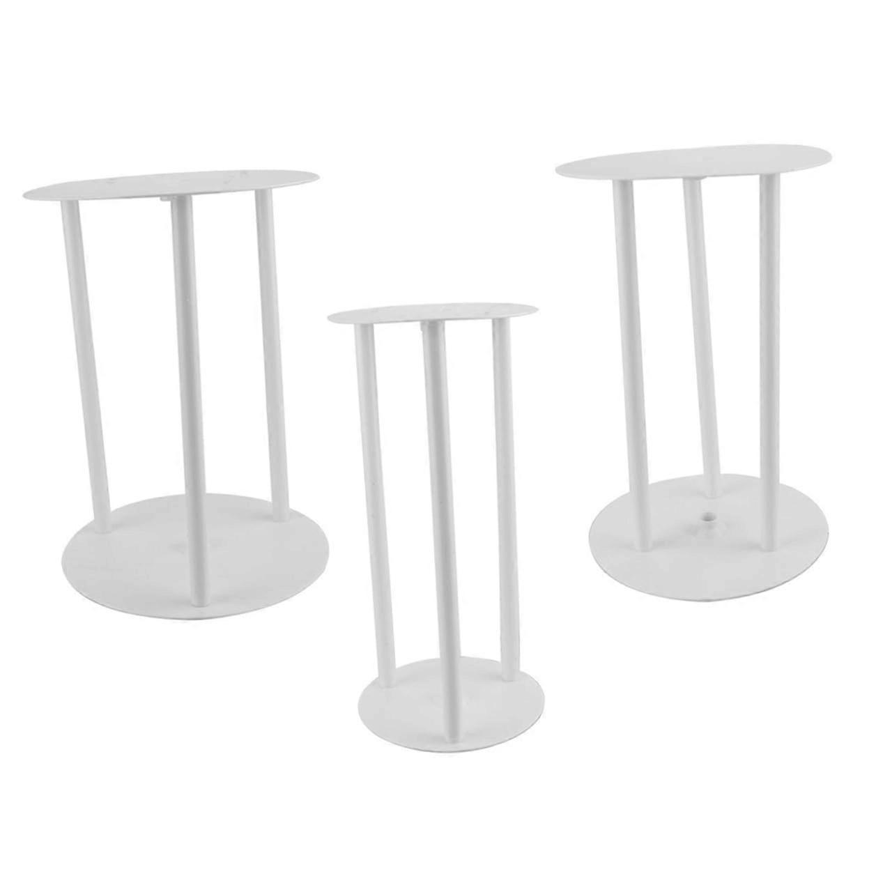 3 Sets Tiered Cake Stand with Plates, Stable Nontoppling Dessert Display Risers for Parties and Weddings