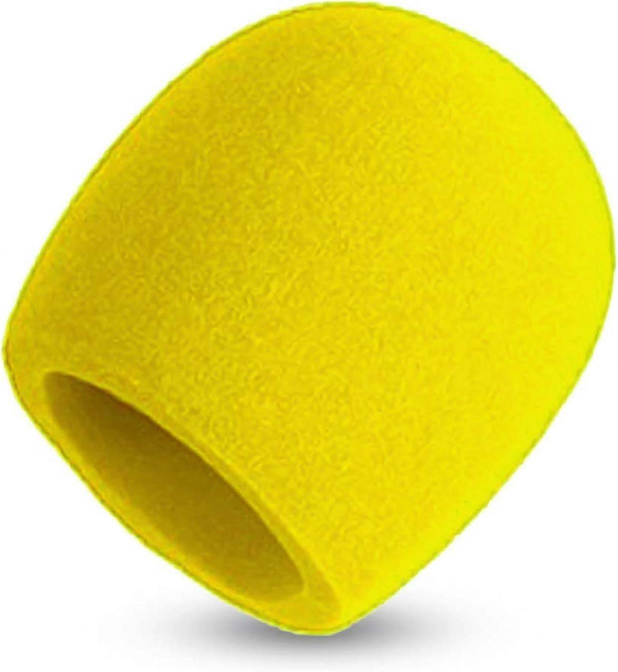 Yellow Ball Style Microphone Windscreen Foam Mic Cover for Shure SM58 SM48 565SD
