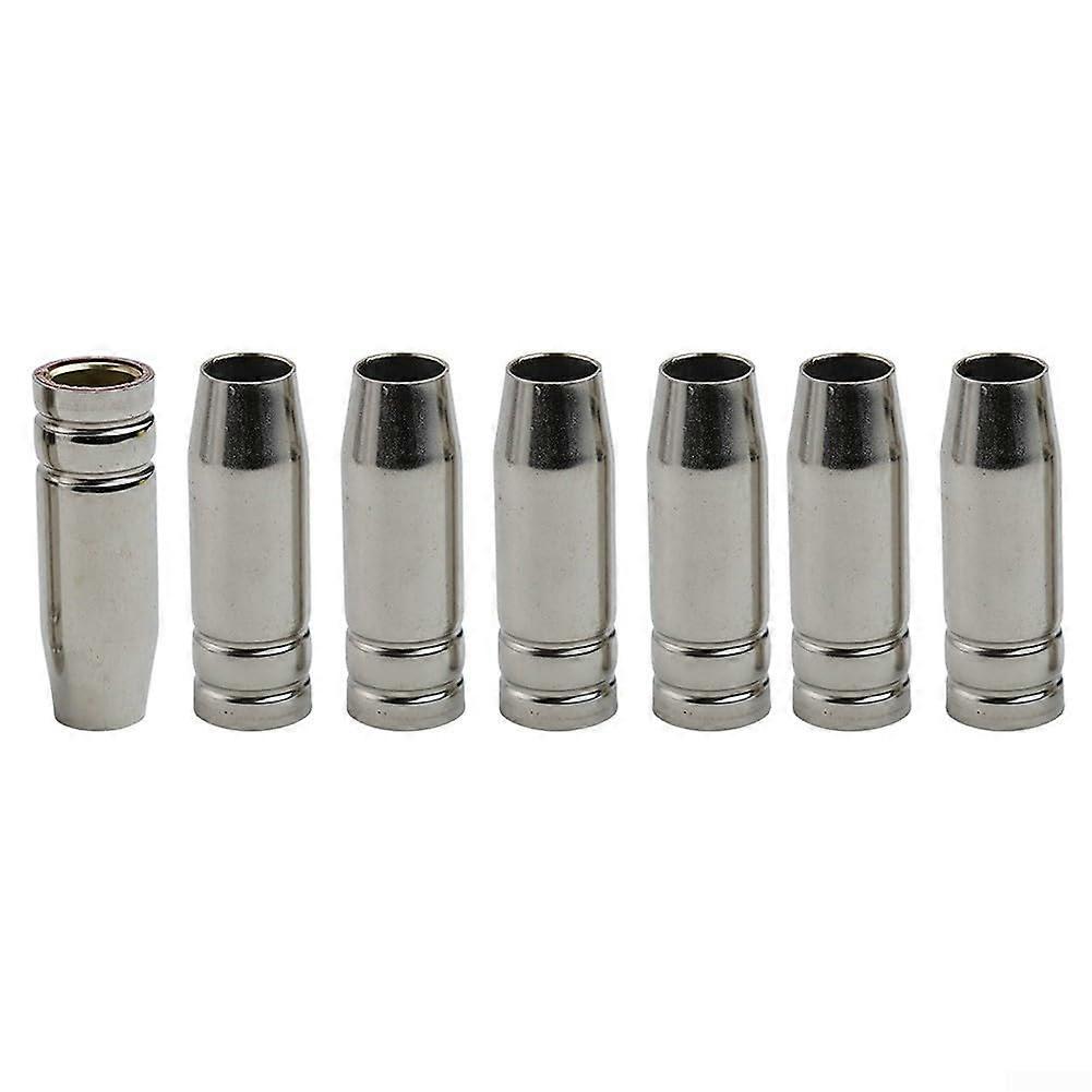 MIG Welding Nozzle Set, 7PCS Conical Gas Nozzle Shield Cups for 15AK Torch, Optimized Gas Flow