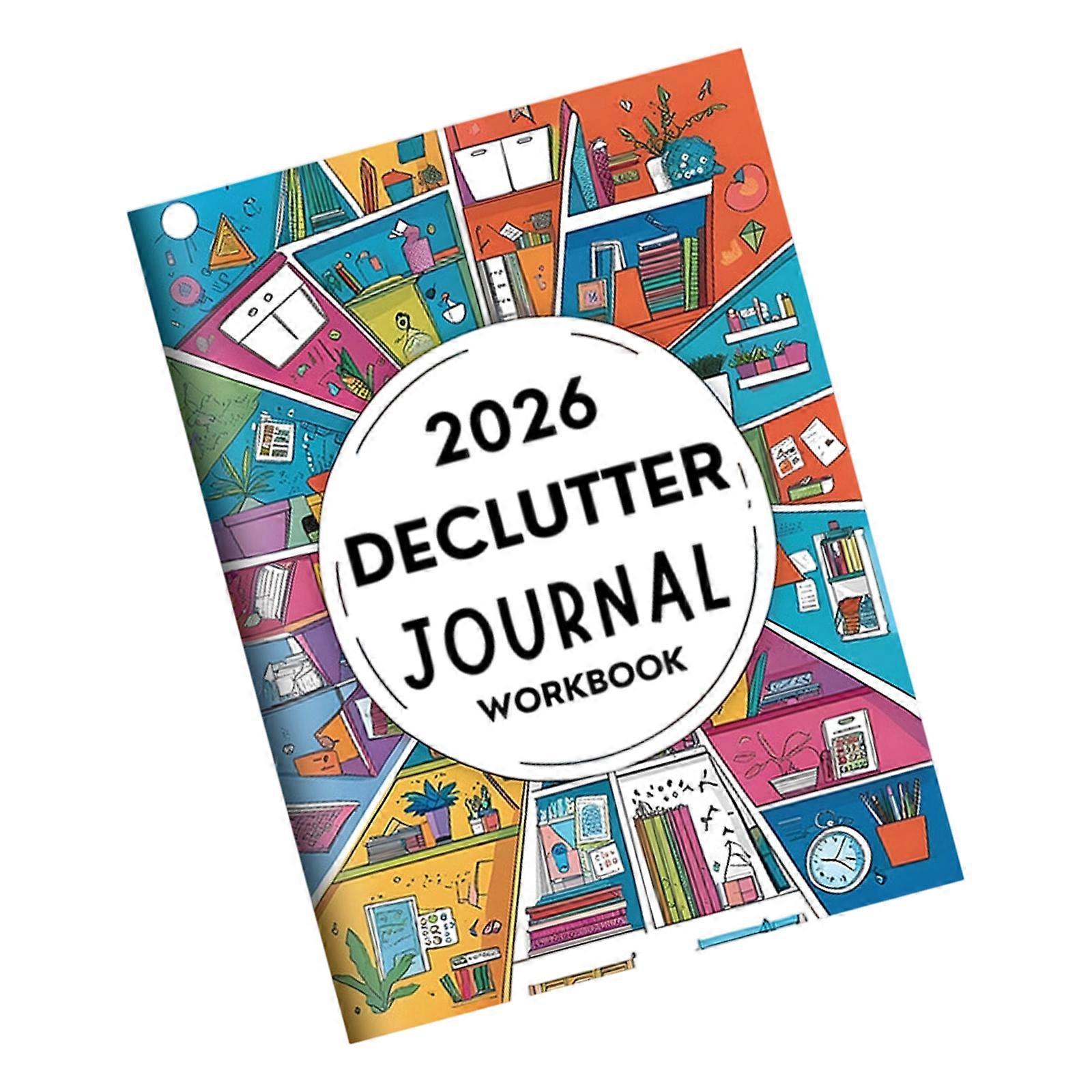 Multifunctional 2026 Family Organiser Notebook Softcover Declutter Journal Workbook for Task Appointments Management Multicolor