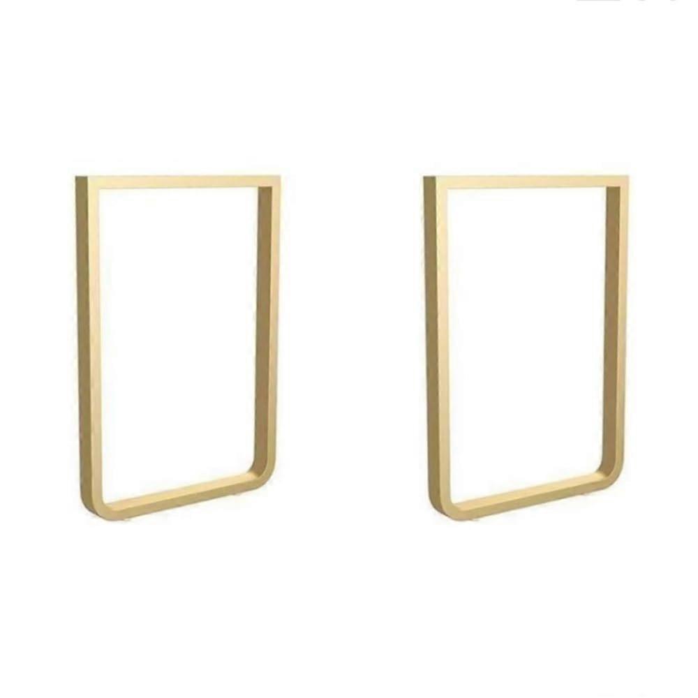U Shaped Metal Table Legs Gold 11.8x23.6in with Adjustable NonSlip Feet Heavy Load Support for Desk and Dining Table