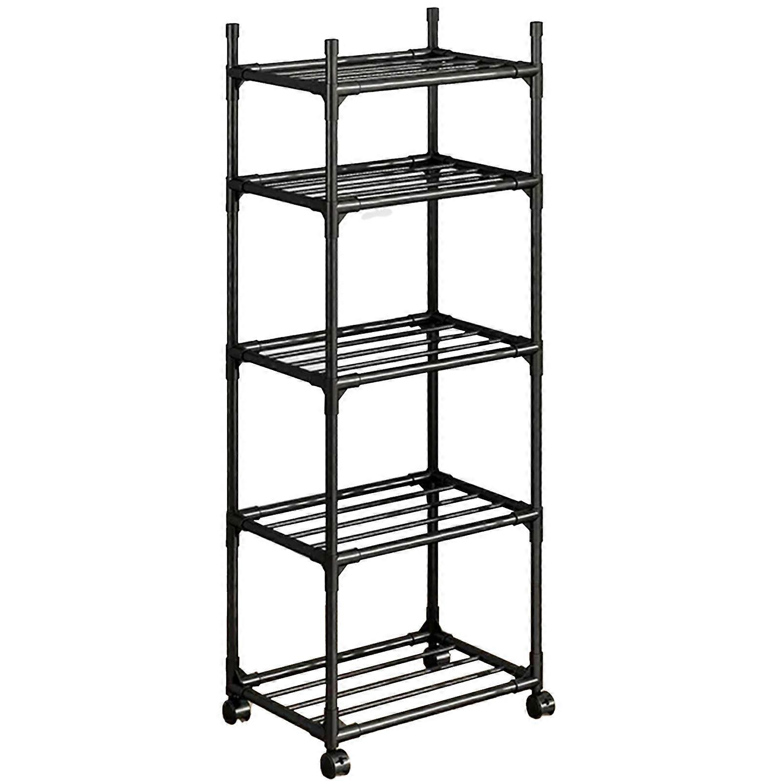 5 Tier Storage Rack Shelf, Standing Storage Shelving Units for Kitchen Laundry Pantry