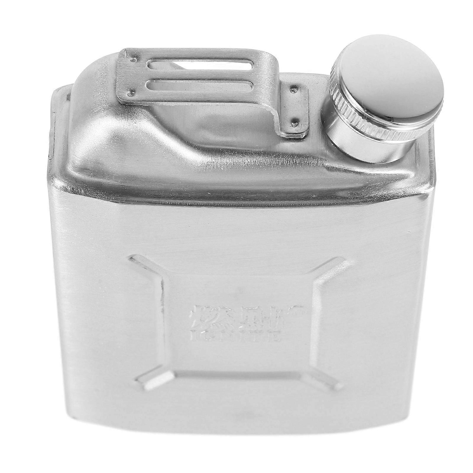 Silver Hip Flask for Storage Stainless Steel Drinking Flasks 5Oz Portable Container