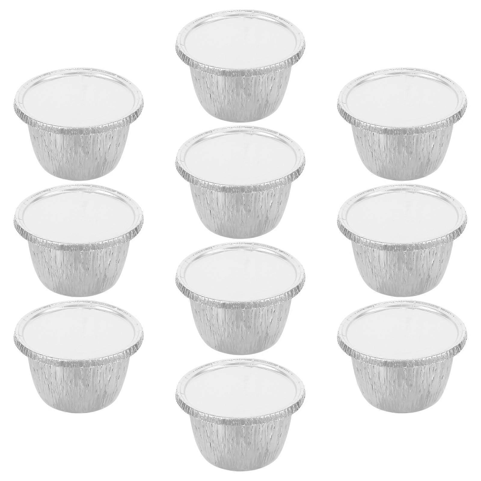 Aluminum Foil Pans Disposable for Baking 10Sets Multi-Function Bbq Food Heating