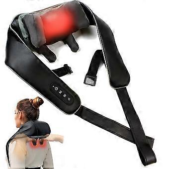 Acupressure Neck and Shoulder Massager – Heated, 4D Kneading, Wireless 2025
