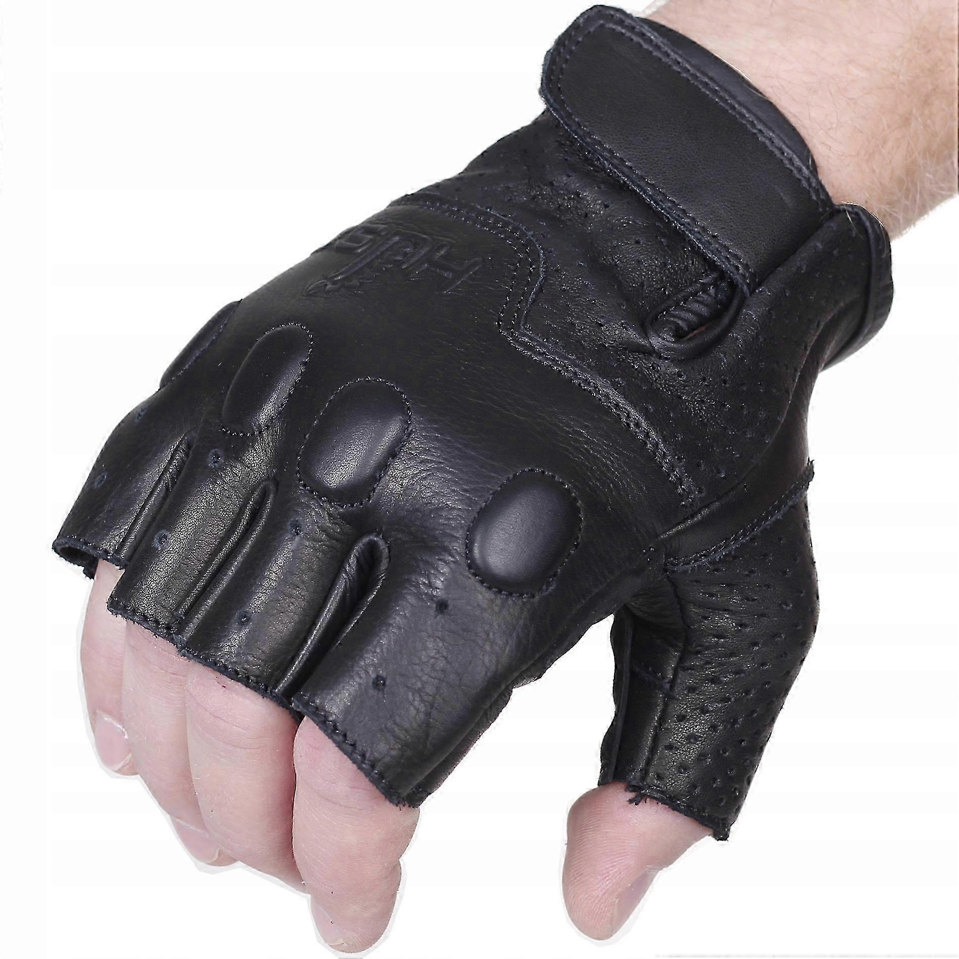 2026 Husar Leather Fingerile Motorcycle Gloves