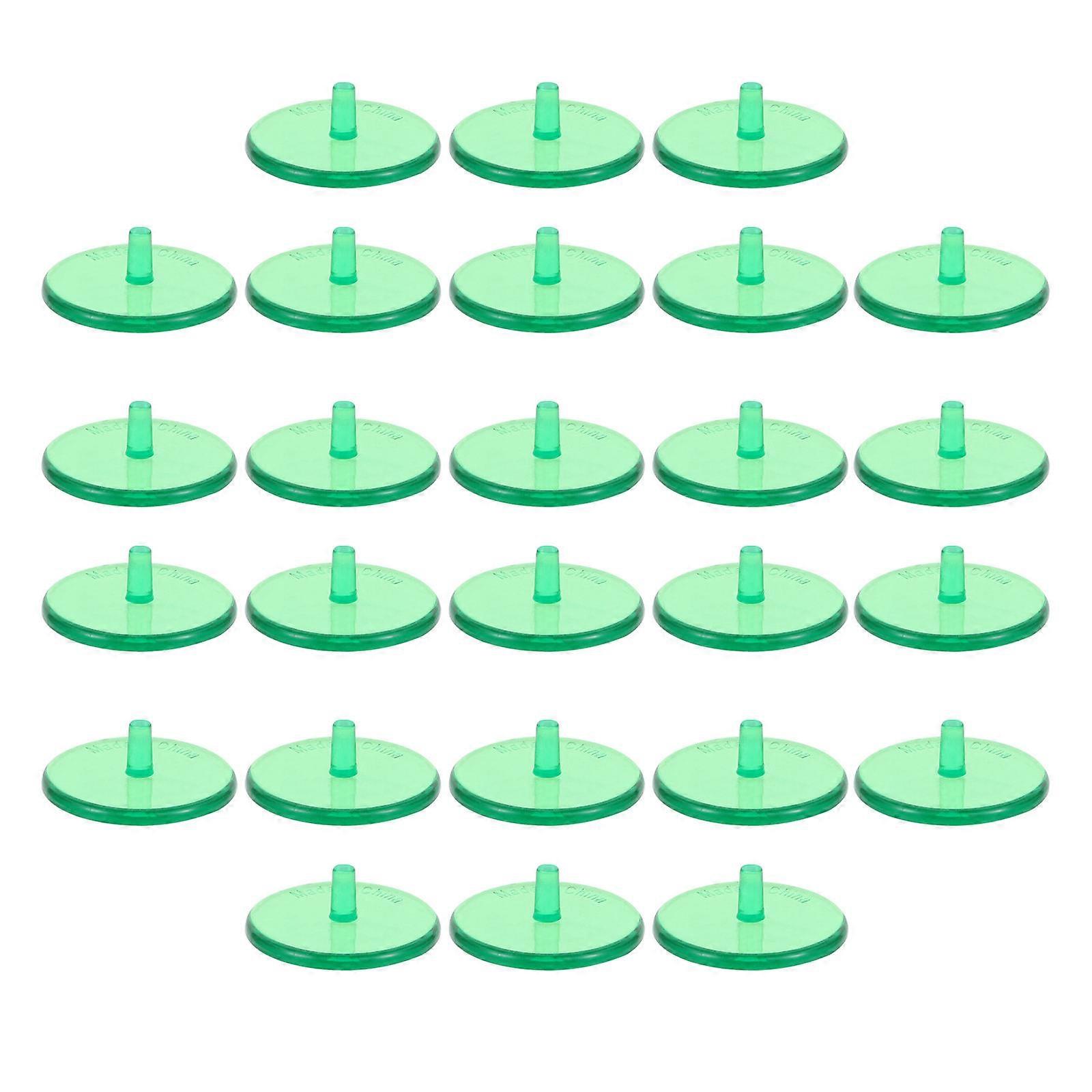 Golfs Balls Markers Plastic Markers for Golfs 100Pcs Green Durable Set