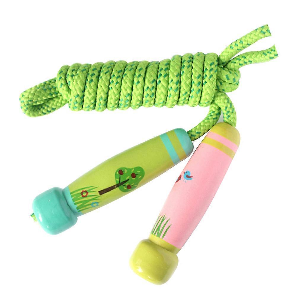 Wooden Handle Kids Skipping Rope for Exercise Assorted Color
