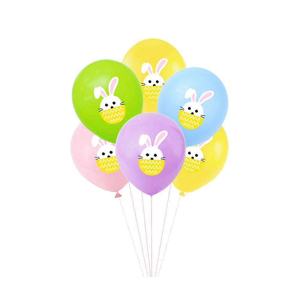 Easter Balloons Creative Rabbit Printed Balloons for Decoration 25Pcs