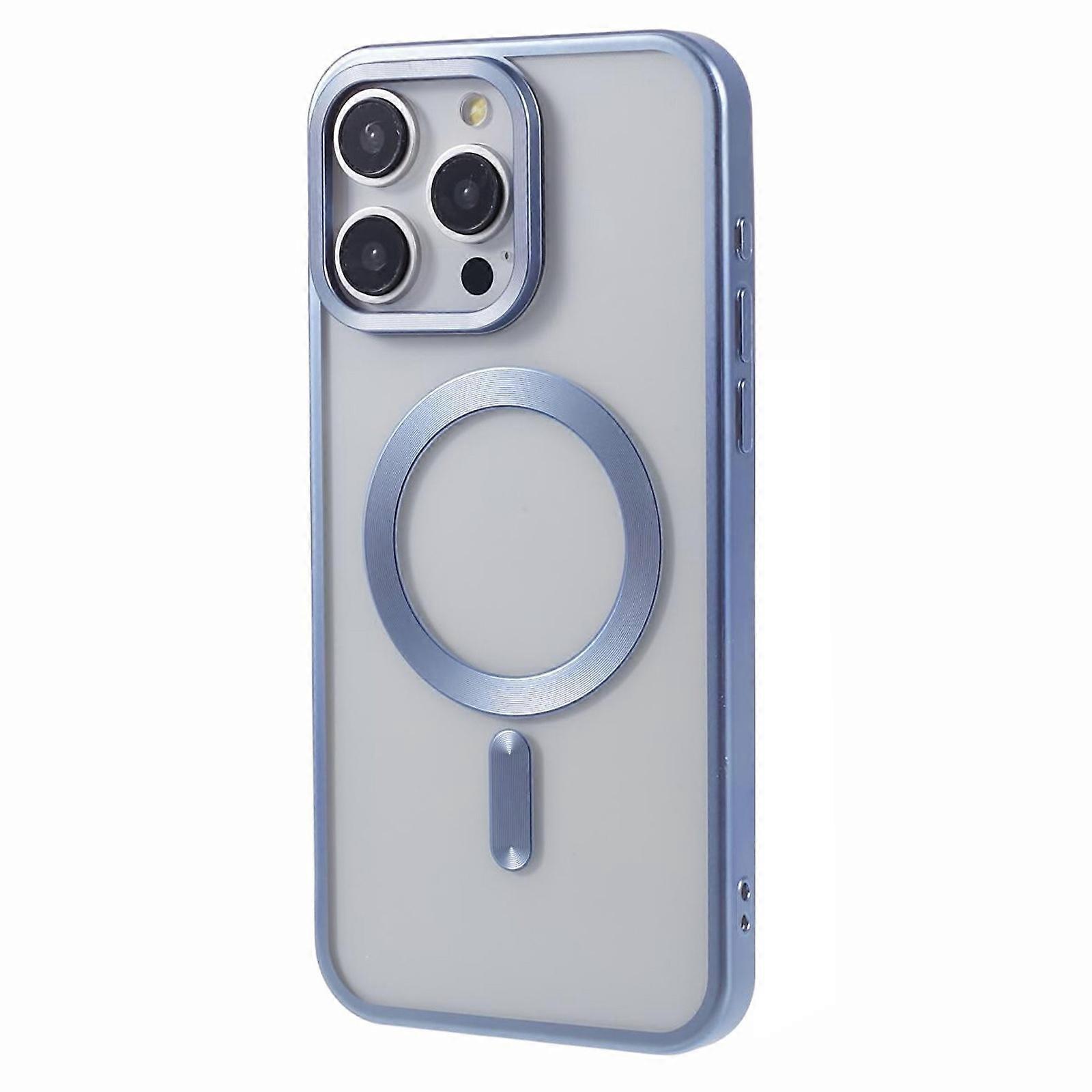 For iPhone 15 Pro Max Case Compatible with MagSafe Magnetic Electroplating Phone Protector