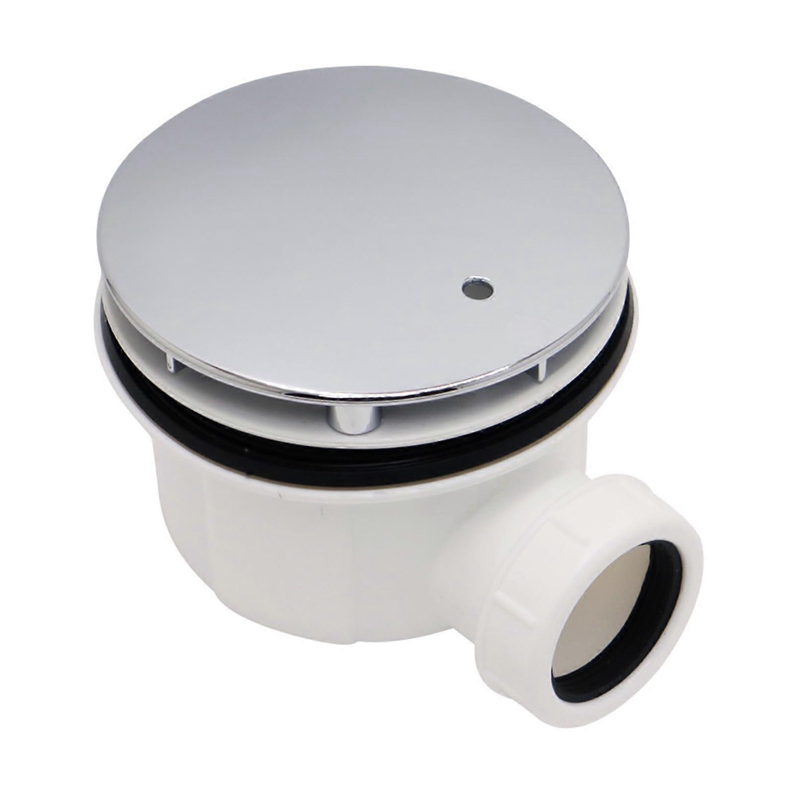 90mm  Flow Shower Tray Waste with Durable Brass Drain, Easy Bathroom Installation