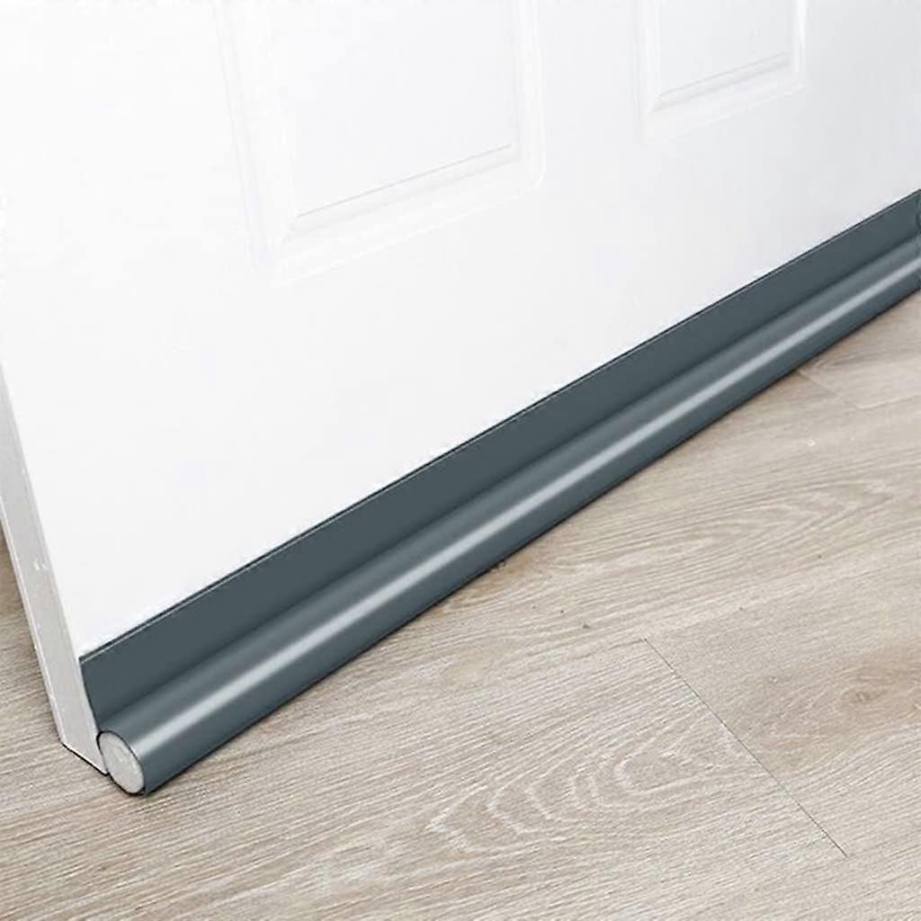 Door Draft Stopper Under Door Seal Strip for Noise Reduction Windproof Dustproof Dark Grey