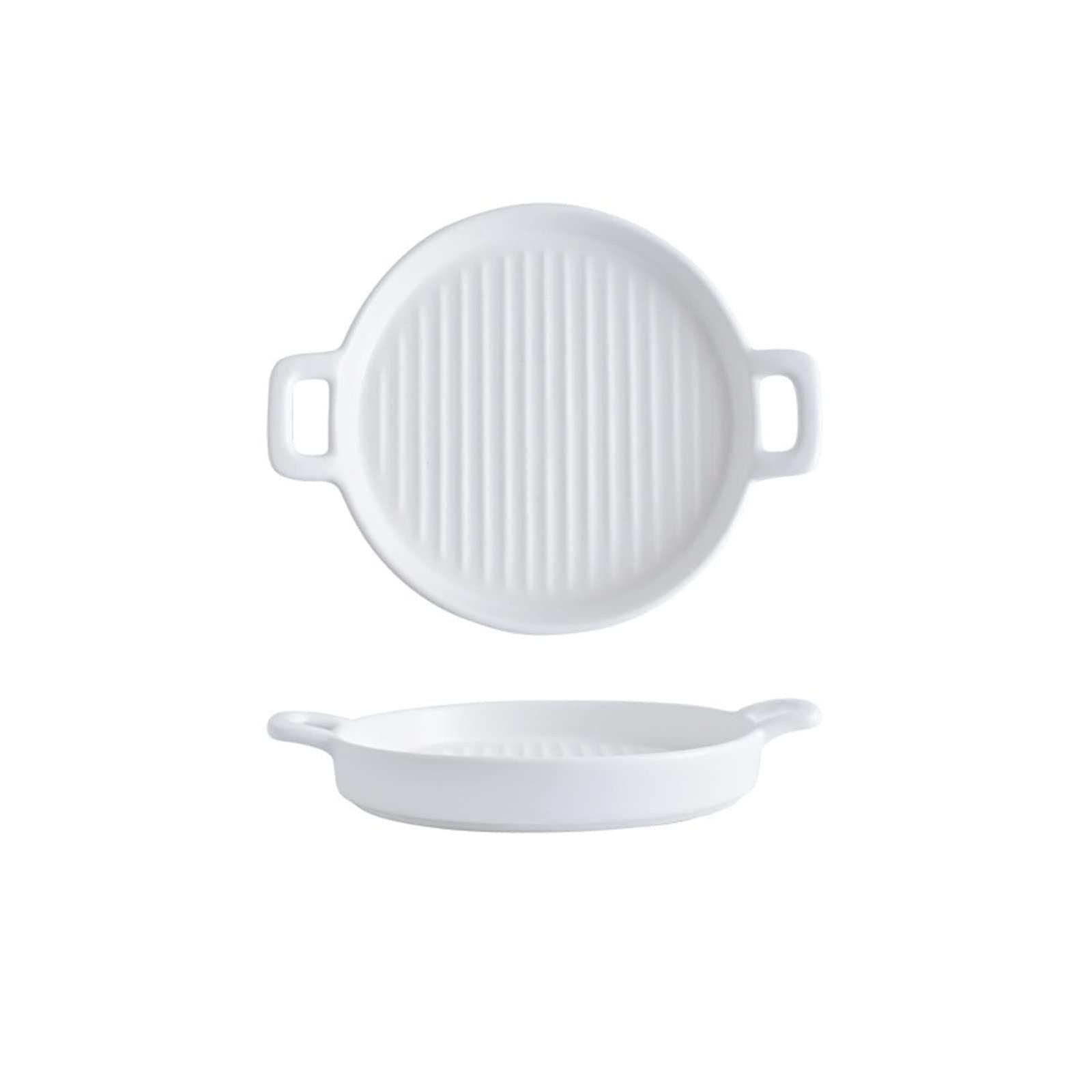 Ceramic Baking Dish with Handles, Oven and Microwave Safe Bakeware for Lasagna and Casserole