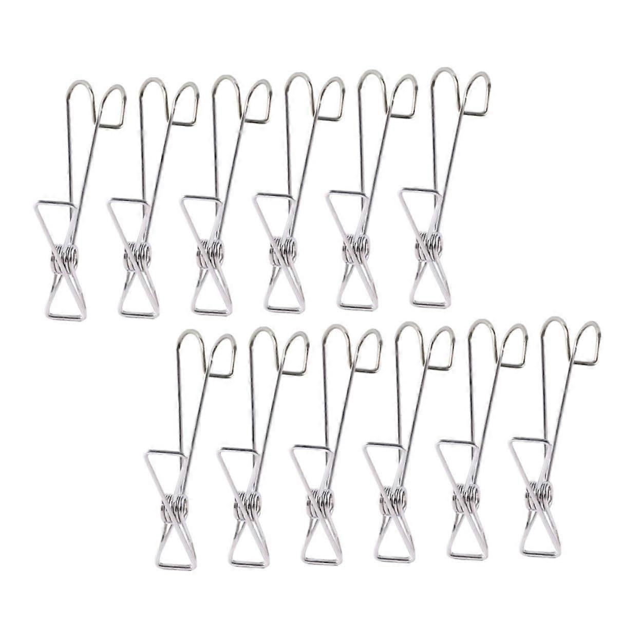 20pcs Stainless Steel Clothespins RustResistant Clips for Laundry Bathroom and Kitchen Use