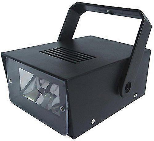 Mini Strobe Light Black for DJ Parties Compact LED Lighting Easy Setup G011K