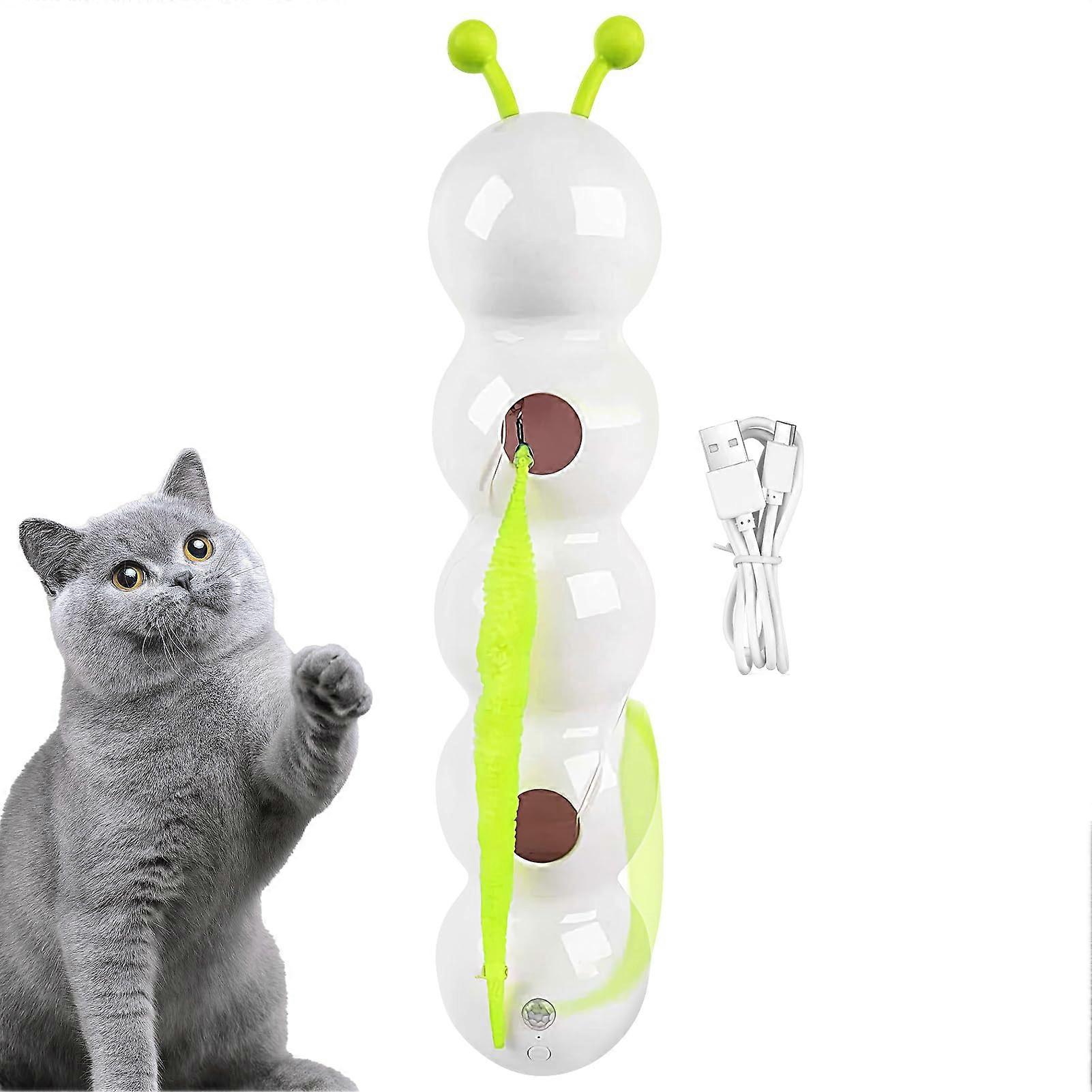 Interactive Cat Toy with Smart Sensor, Random Motion and Durable Build for Indoor Cat Exercise
