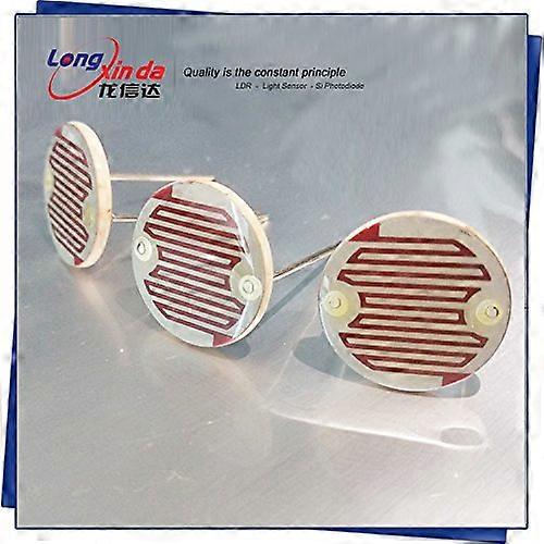 10pcs 20mm Photoresistor Sensor CdS Light Dependent Resistor LXD20516  Sensitivity