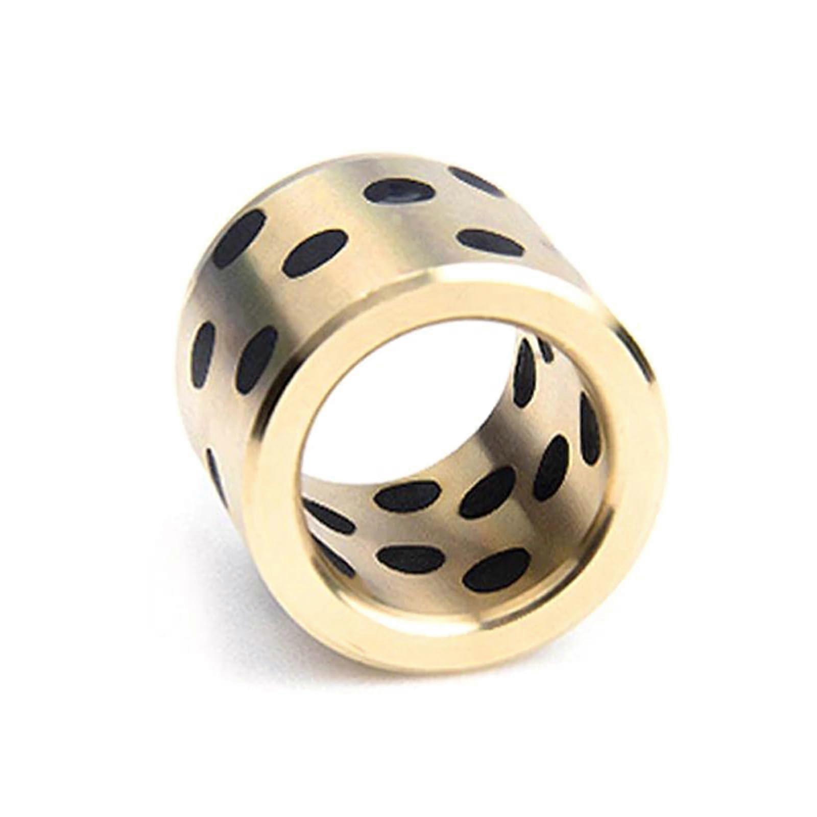 2Pcs 25x35x20mm SelfLubricating Graphite Copper Bushings  Temp Corrosion Resistant