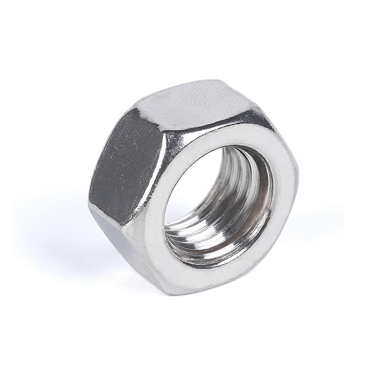 M12 Stainless Steel Hex Nuts and 304 Bolts Set, Durable Strong Threaded Connection, 10pcs