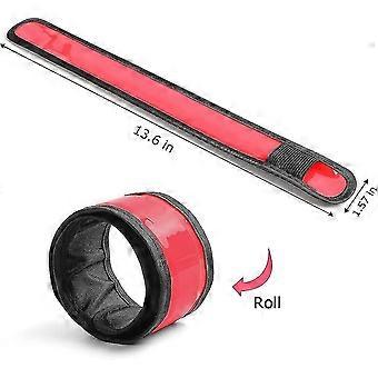 LED-polsband, hoge zichtbaarheid, 3 standen, 6 stuks, veiligheidsverlichting voor hardlopen en fietsen in het donker.