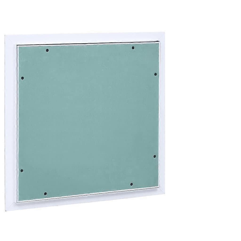 Access Panel with Aluminum Frame 15.7'x15.7' Plasterboard Inspection Hatch for Wall and Ceiling