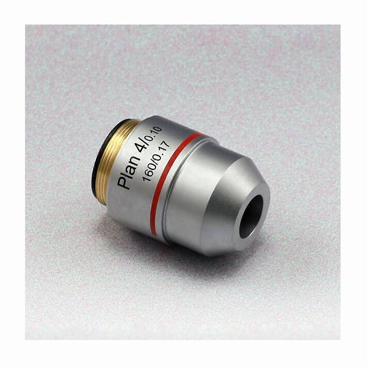 Microscope Objective Lens 4X Plan Achromatic Objective Wide Magnification RMS Thread 195mm