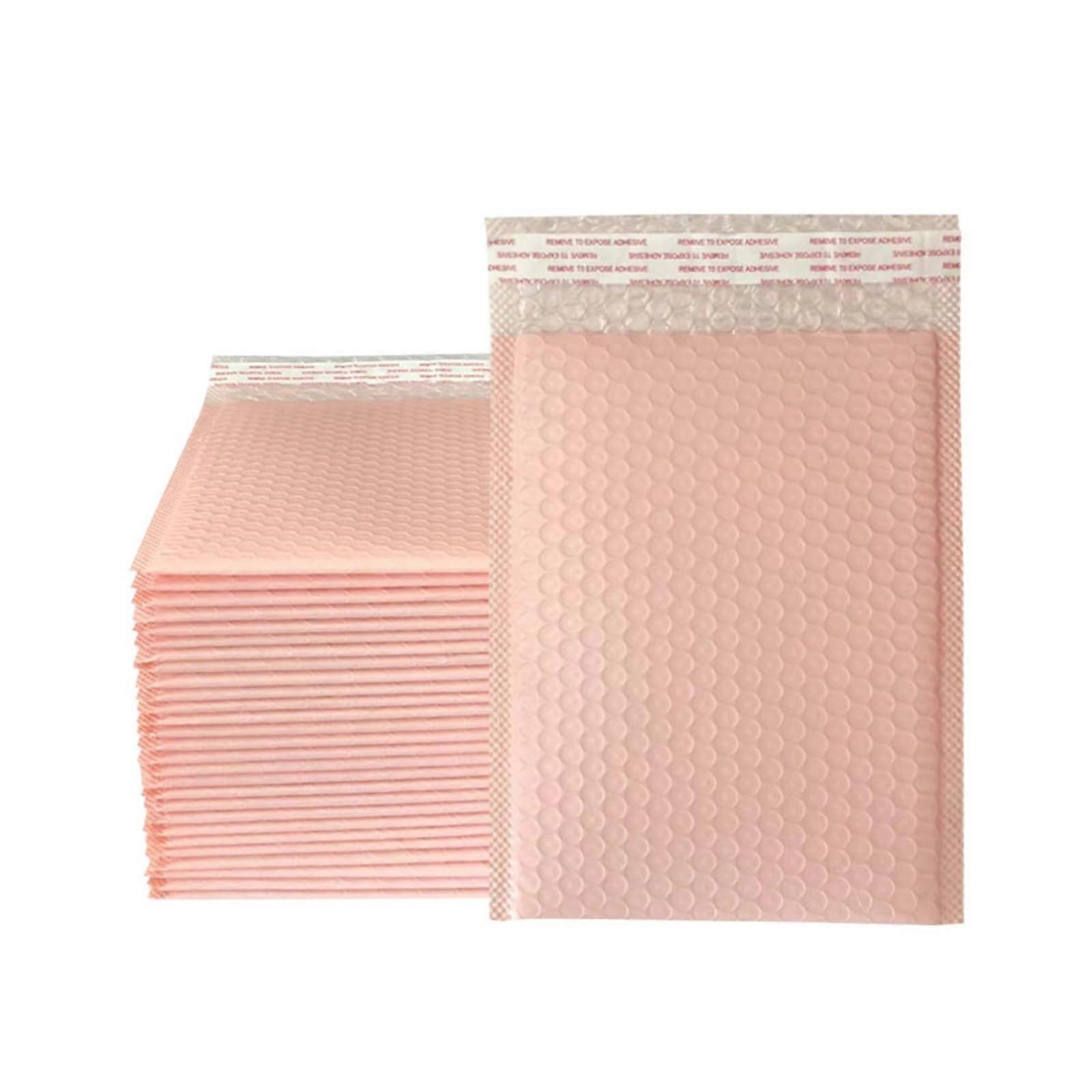 Light Pink Bubble Mailers 50 Pcs Padded Envelopes with Protective Cushioning for