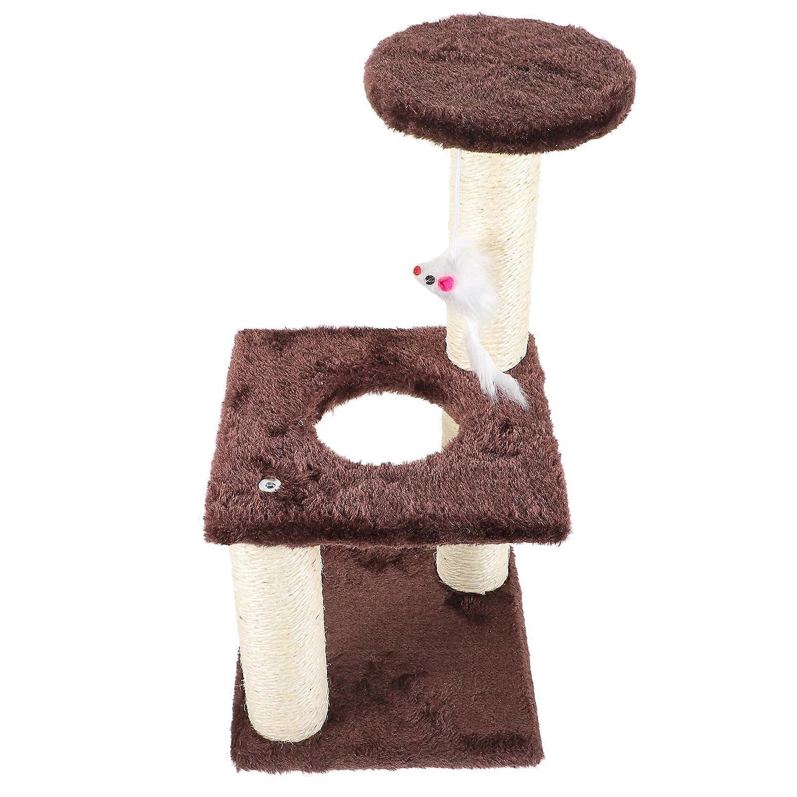 Coffee Cat Scratcher 3-Layer Cat Scratching Post for Indoor Use