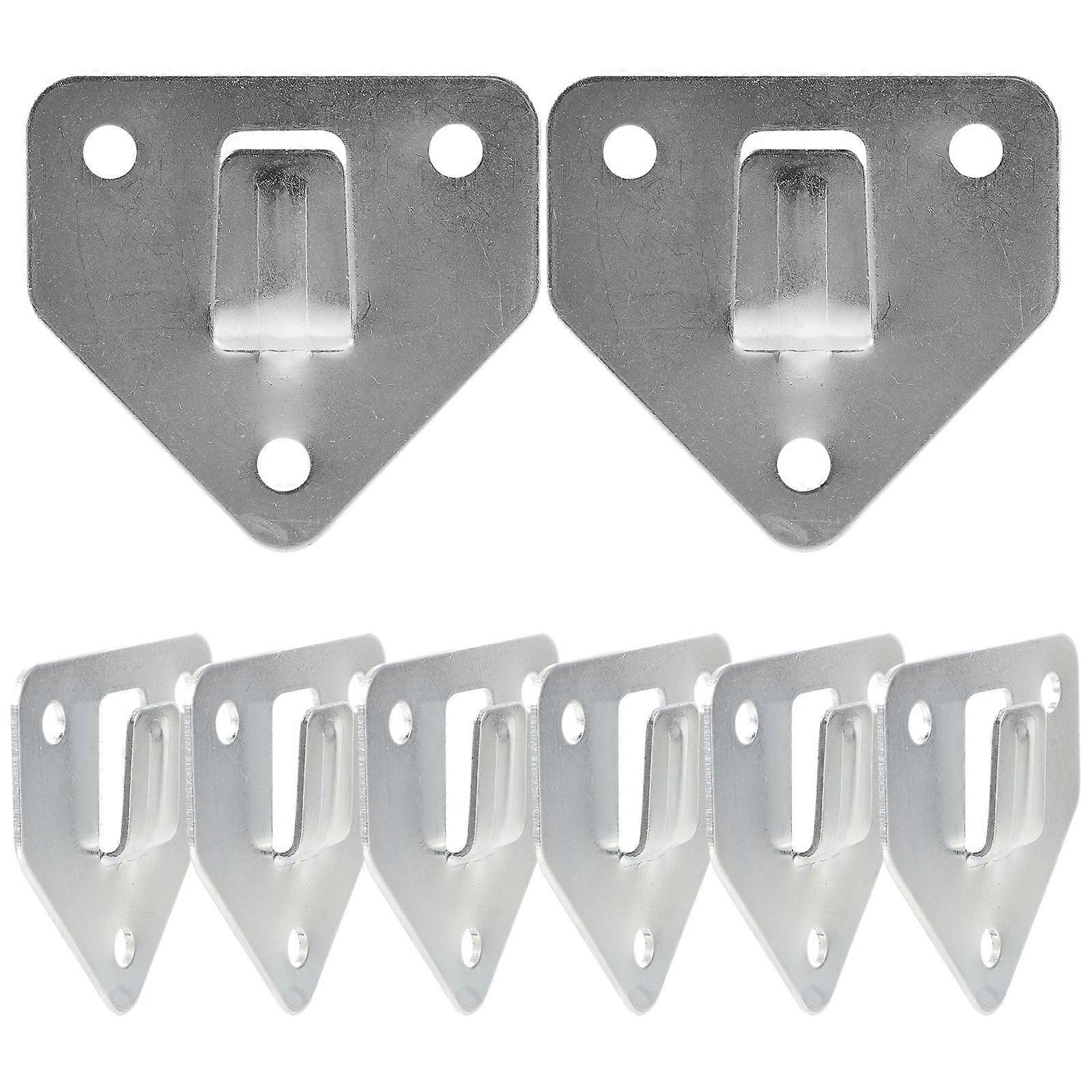 Silver Fire Extinguisher Bracket Holder for Wall Mount 8Pcs Pack
