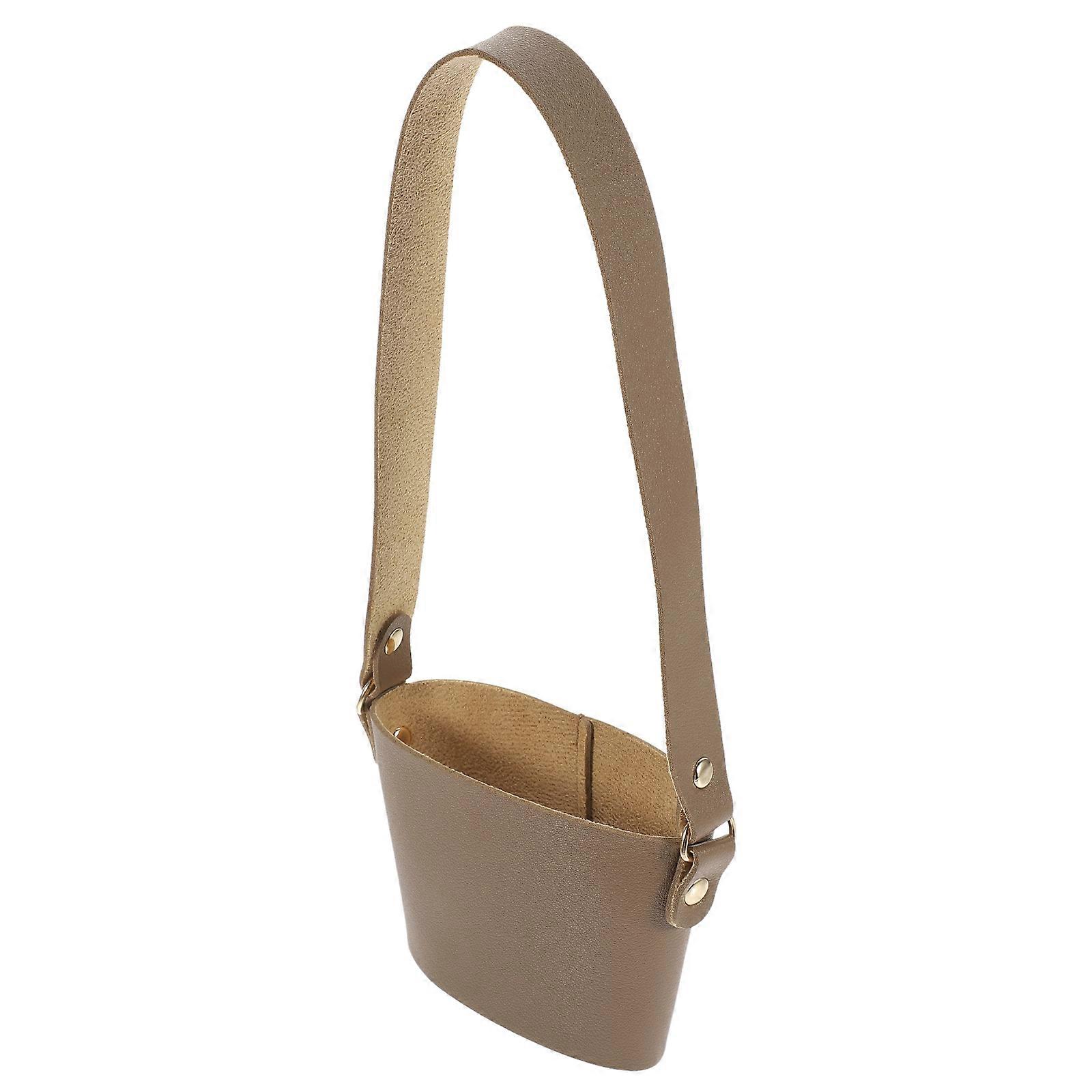 Light Brown Coffee Sleeve Carrier for Protective Use with Handle