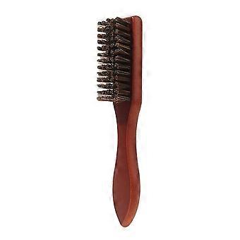 Retro Oil Head Brush Supple Bristle Beard Brush Barber Shredded Hair Brush for Men Hair