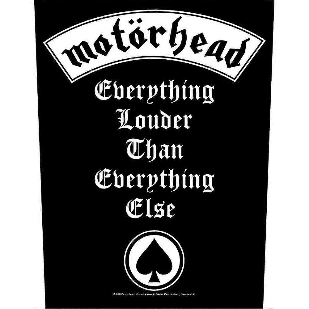 Motörhead Allt Louder Band Logo Back Patch