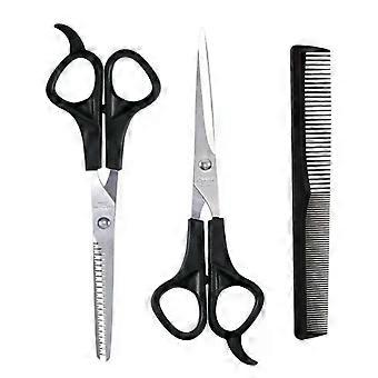 3-teiliges Friseurscheren-Set – 15 cm lange Friseurschere, geeignet zum Schneiden und Ausdünnen von Haaren, Friseurwerkzeug in Salonqualität mit Kamm