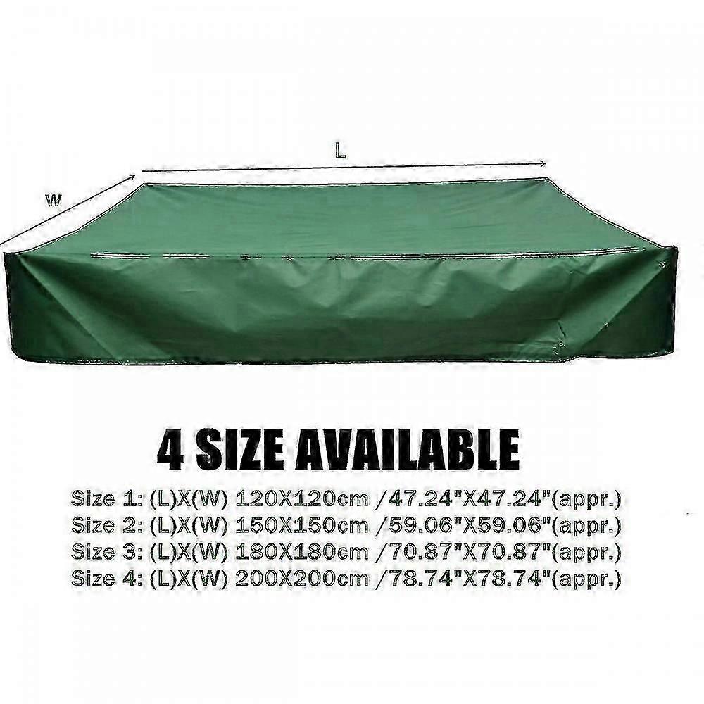 Sandpit Cover with Drawstrings 150x150cm Waterproof & UV Resistant