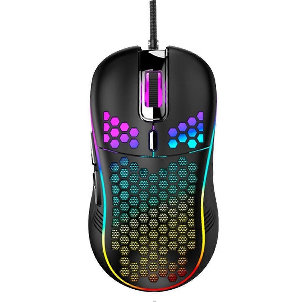 Wired Mechanical Gaming Mouse USB Luminous Light Mouse 7200DPI Adjustable Optical Mouse for PC Comp