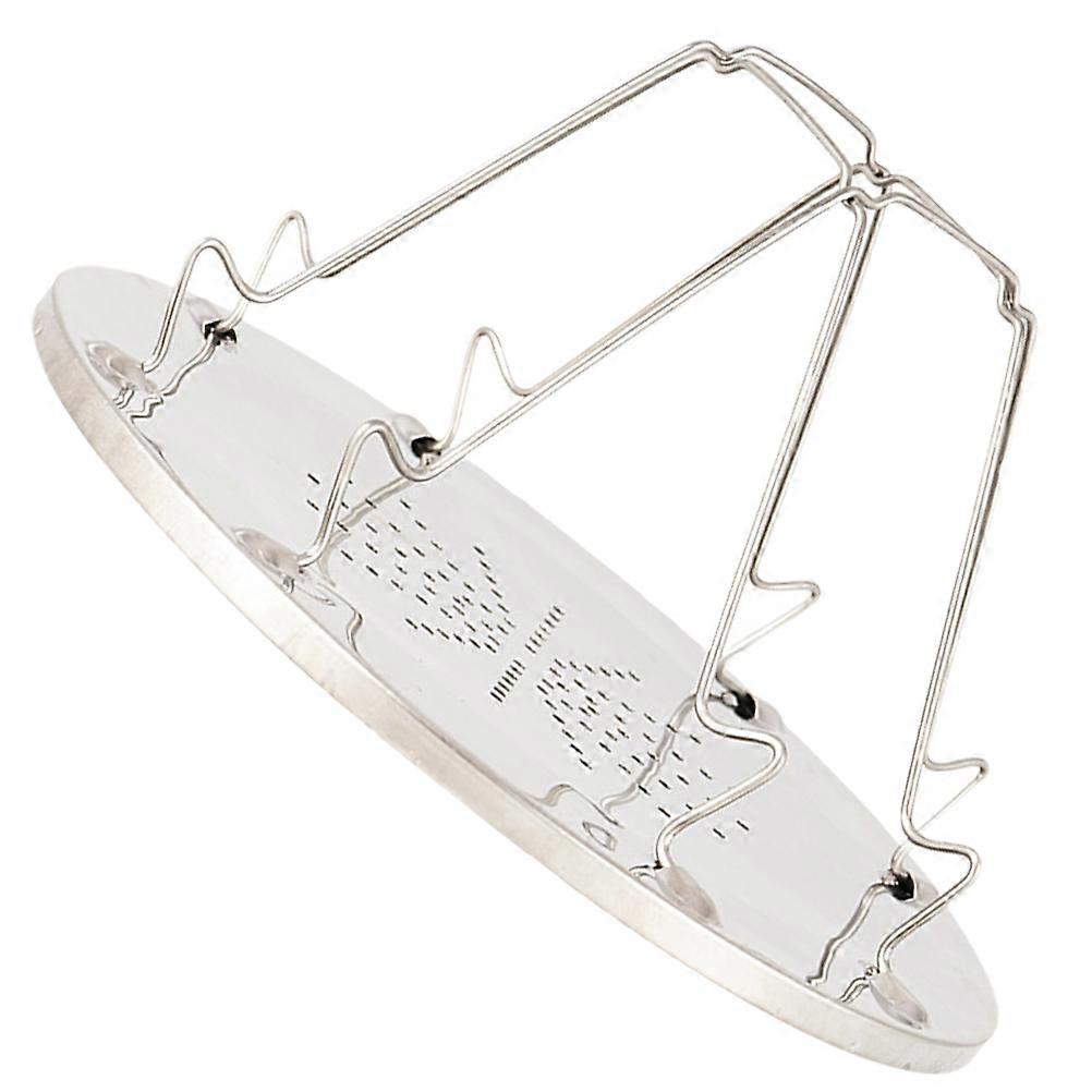 Silver Cookie Cooling Racks Foldable for Baking 2Pcs Multi-Purpose Grilling Rack