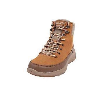 Skechers Damen-Schneestiefel aus Leder mit Kunstfellbesatz