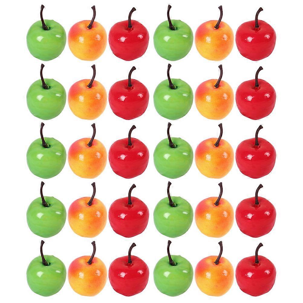 Small Apples Mini Artificial Apples for Decor 30Pcs Foam Models