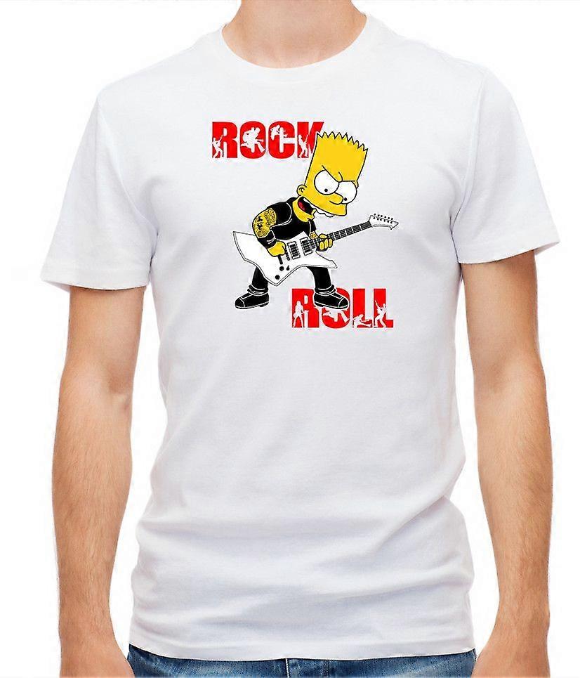 Bart Simpson Figur Rock Roll T-skjorte NC1379