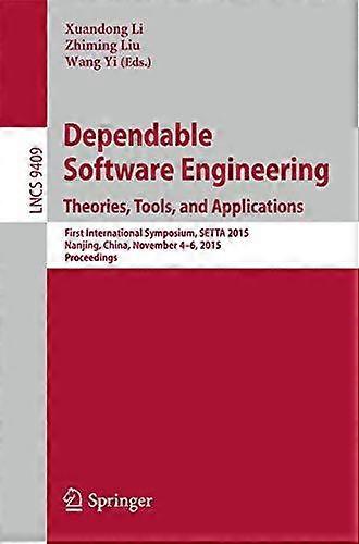 Dependable Software Engineering Theories Tools And Applications First Inte - Springer Nature B.V - Paperback - en Book