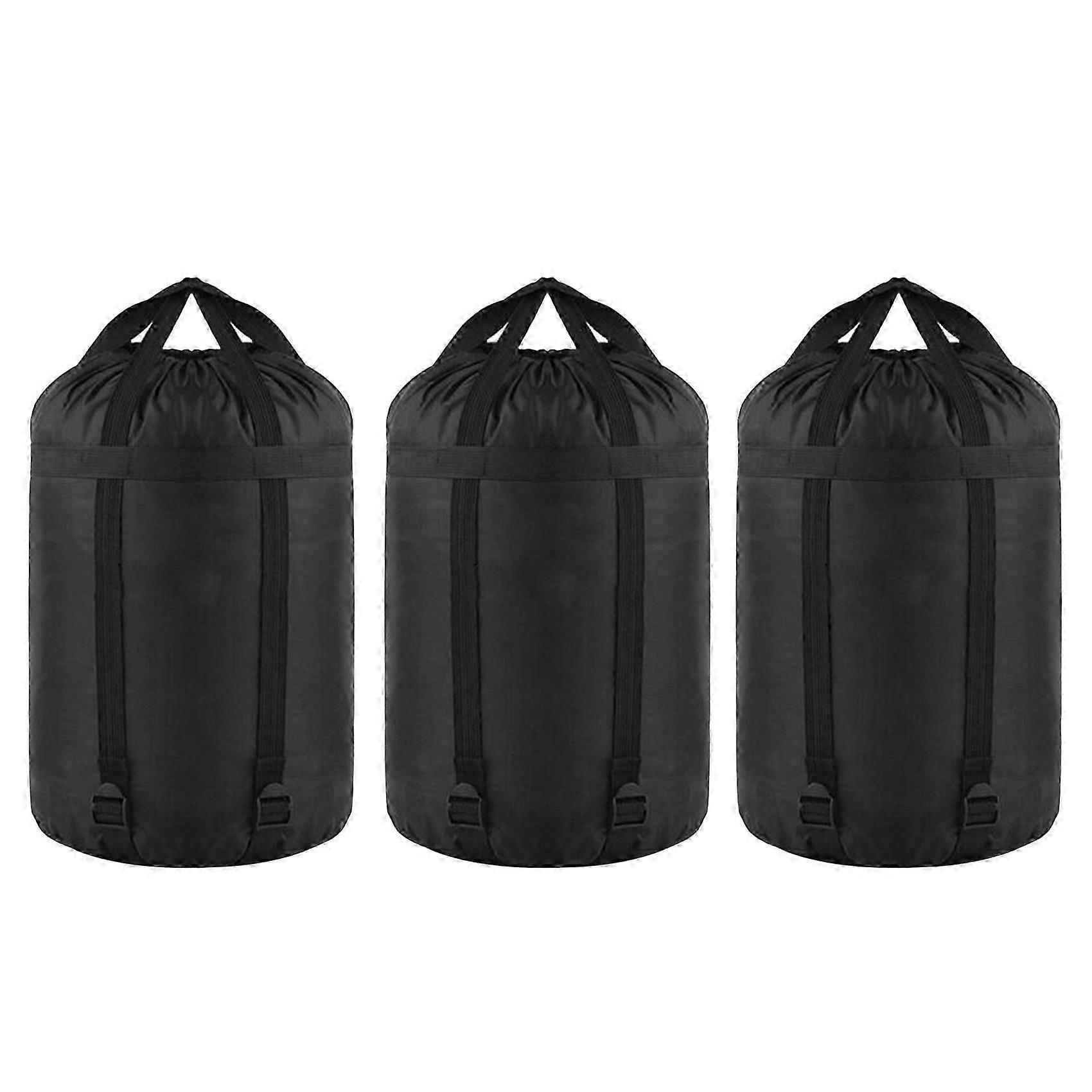 3X Nylon Compression Sacks for Sleeping Bag Storage