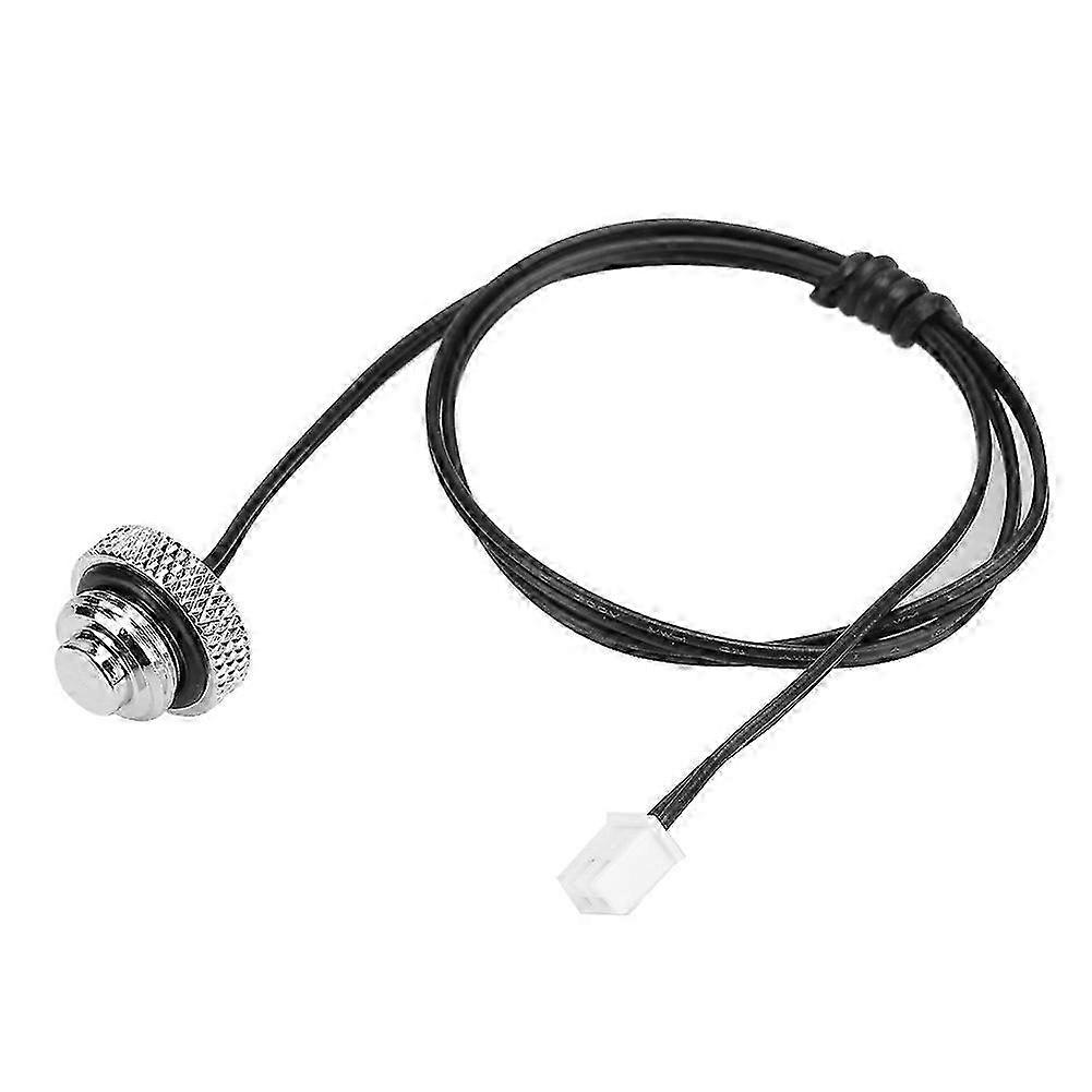 Temperature Measuring Plug Temperature Sensor Waterproof Stop Plug XH2.54 Terminal InterfaceSilver